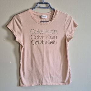 Calvin Klein Light Pink Short Sleeve Tee
